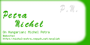 petra michel business card